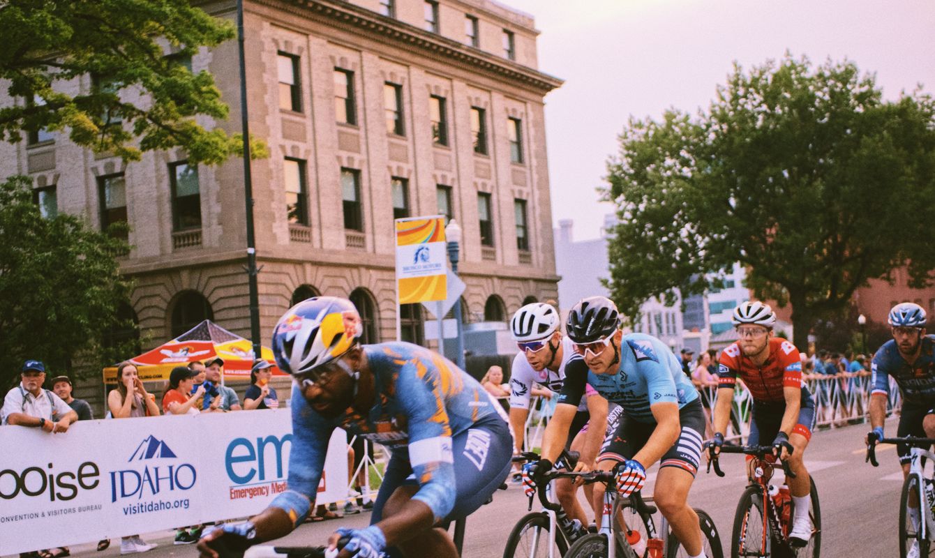 cyclists in Boise 